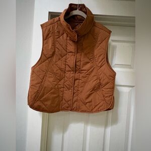 Brown Quilted Vest